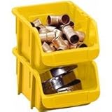 Stack-On BIN-7 Small Parts Storage Organizer Bin, Yellow