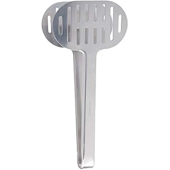 NPYPQ Stainless Steel Kitchen Tongs Double Spatula Turner for Cooking Steaks Burgers Buffets Restaurant Serving Utensils
