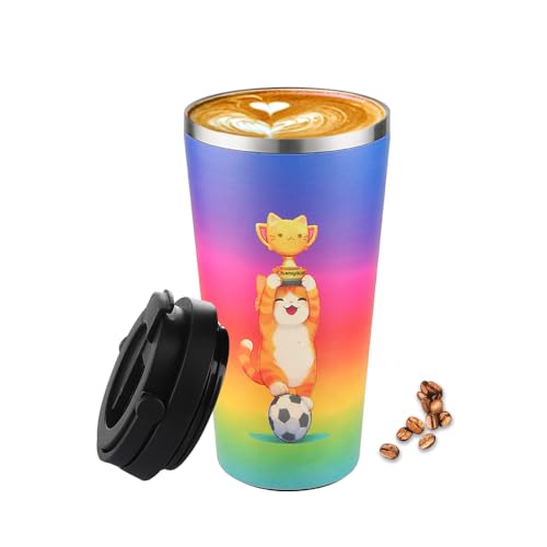 Funkrin Insulated Coffee Mug Ceramic Coating Iced