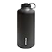 Black Stainless Steel Vacuum Insulated Double Wall Barrel Style Growler - 64 Ounce Capacity