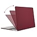 MOSISO Compatible with MacBook Pro 13 inch Case M2 2023, 2022, 2021-2016 A2338 M1 A2251 A2289 A2159 A1989 A1708 A1706 with/Without Touch Bar, Plastic Hard Shell&Screen Protector, Wine Red