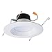 HALO LT56 Integrated LED Recessed Ceiling Light Retrofit Trim, 3000K, White, 5 in. and 6 in.