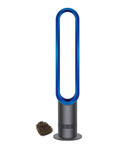 Dyson Blue Air Multiplier AM07 Tower Fan, Bladeless, Remote, with Microfiber Cleaner Bundle, Complete Set