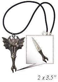 Fantasy Dragon Head Necklace Knife