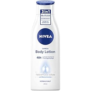 NIVEA Express Body Lotion (250 ml), Extra Fast Absorbing Body Lotion, Express Care with Sea Minerals of Natural Origin