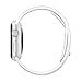 [3 Pieces] Smart Watch Band 38mm,iMOMO Soft Silicone Sport Band [2 Lengths] Large/Small Wrist Strap Replacement for Apple Watch 2015 & 2016 All Models 38mm - WHITE