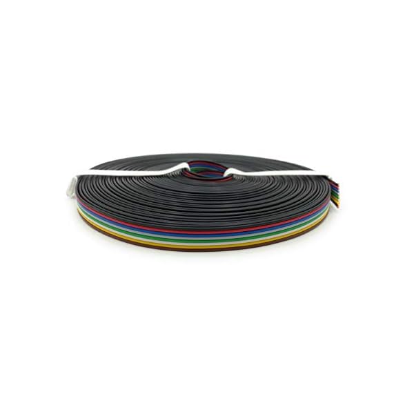 BELI-BECO L825/10 Kabel - Kupferlitze 8 x 0,25 mmÂ² - Flachleitung 8-adrig - 8-Farben: Schwarz, Rot, Blau, Grau, GrÃ¼n, WeiÃ, Gelb, Braun - 10 m Ring – Bild 3