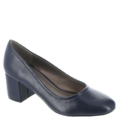 ARRAY Masseys Women's Daphne Block Heel Dress Pump, 6.5 M (Medium), Navy at Amazon