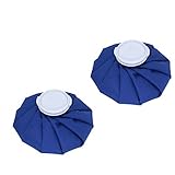 Koo-Care Pain Relief Hot Cold Therapy Reusable Ice Bag Pack for Head, Shoulder, Back, Knee, ankle etc. (9", Dark BlueSet of 2)
