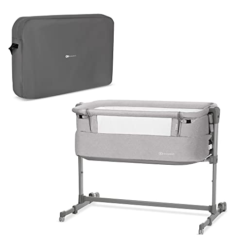 Kinderkraft Culla Da Affiancare Neste Up, Lettino Co-Sleeping, Regolabile, Facile Da Montare, Accessori, Grigio, ‎84.5 x 69 x 98 cm, 9.9 Kg
