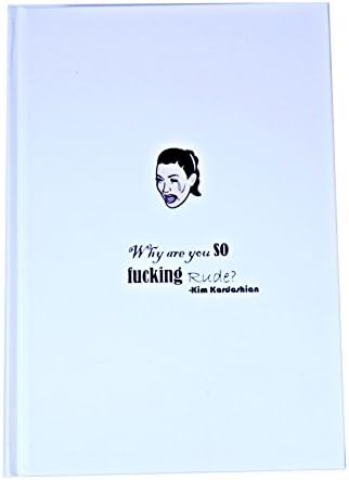 Kim Kardashian A5 hardcover notebook white pages ruled paper 80 sheets (5.7, white)