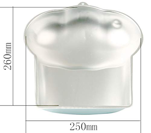 WJSYSHOP 10 Inch Cupcake Shaped Aluminum 3D Cake Mold Baking Mould Tin Cake Pan - Cupcake