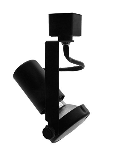 NICOR Lighting Gimbal Ring Head 75-Watt Directional Track Light Head, Black (12022BK)