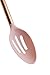 COOK with COLOR 5 Piece Pink Nylon Cooking Utensil Set on a Ring with Rose Gold Copper Handles