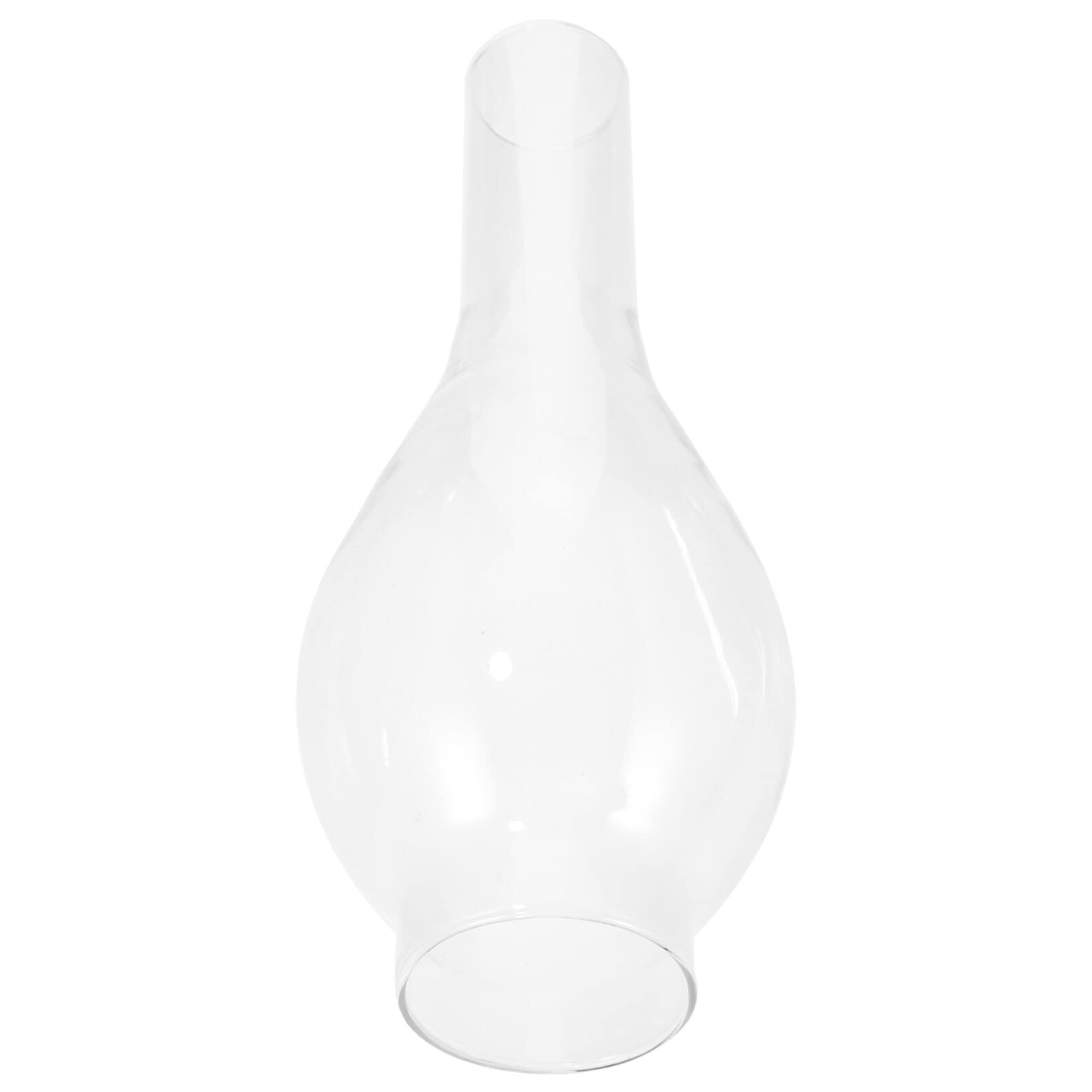 SEWACC Kerosene Lampshade, Oil Lamp Chimney Burner Shade Clear Glass Oil Cover