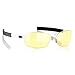 Gunnar Optiks PHA-04201 MLG Phantom Full Rim Advanced Gaming Glasses with Headset Compatibility and Amber Lens Tint, Snow Onyx Frame Finish