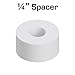 Robosource Nylon Spacer 1/4inches Thick, 1/2inches OD 0.194inches ID, 50 Pack for VEX Robotics