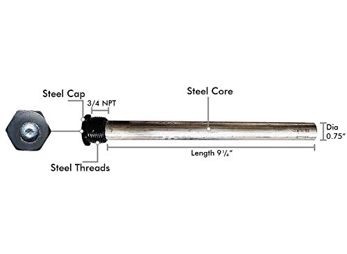 2 Water+Heater+Magnesium+Anode+Rod