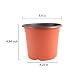 YIKUSH 6 Inch 100 Pack Plastic Nursery Pots for Seeding Flower Planter (6 Inch 100pack)