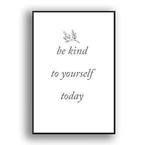 Framed Canvas Wall Art for Living Room, Bedroom Simple Words Canvas Prints for Modern Home Decoration Ready to Hang - 16"x24" inches