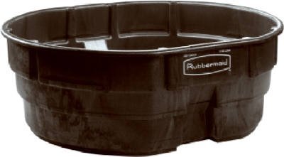 Stock Tank 300 Gl Rubbermaid Black High-density Structural Resin