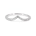 espere Pointed V Shaped Chevron 925 Sterling Silver Ring