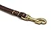 100% Natural Leather Dog Leash, Training Lead, Heavy Duty Leash for Small Dogs / Pets - Dark Brown
