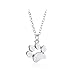 iLH Clearance Deals Women Chain Crystal Rhinestone Square Pendant Alloy Necklace Jewelry by ZYooh (Silver-B, S)