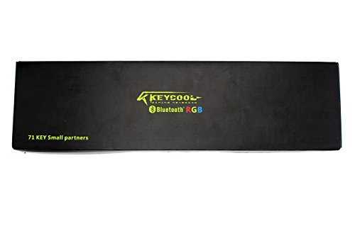 Keycool 71 Bluetooth USB Dual-mode RGB Backlit Black PBT Double Shot Keycaps Kailh Switches Gaming Mechanical Keyboard (Brown Switch)