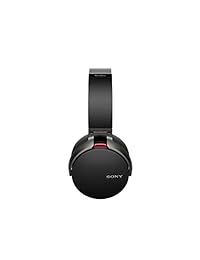 Auriculares con Bluetooth y bajos extras Sony, con control por aplicación, color negro Negro