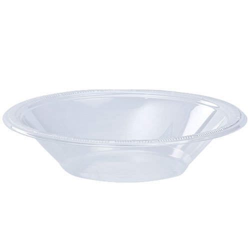 Hanna K. Signature Collection 50 Count Plastic Bowl, 12-Ounce, Clear