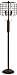 Franklin Iron Works Industrial Farmhouse Vintage Floor Lamp 65