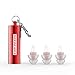 EarPeace Concert Ear Plugs - Reusable High Fidelity Earplugs - Hearing Protection for Music Festivals, DJs, Musicians, Motorcycles, Raves, Work & Airplane Noise Reduction (Red Case - Standard Plugs)
