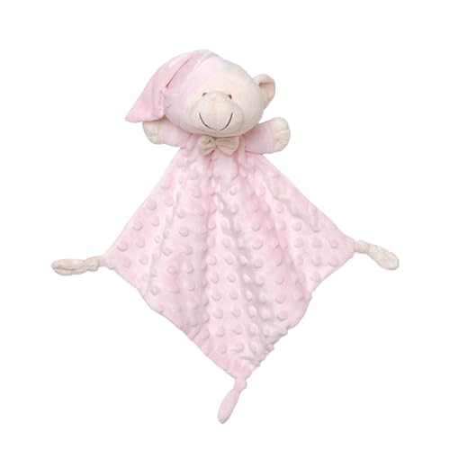 Interbaby DU003-02 Doudou Cuddly Toy for Babies Bear Pink 100 g