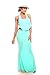 Young Aloud HALTER OPEN BACK MAXI DRESS S mint