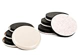 Furniture Movers - 3.5 Inch Width Plastic and Felt Sliders - Variety Pack Moving Pads for Carpet, Hardwood, Linoleum, and Other Hard Surfaces - Set of 8 Reusable Furniture Movers Included