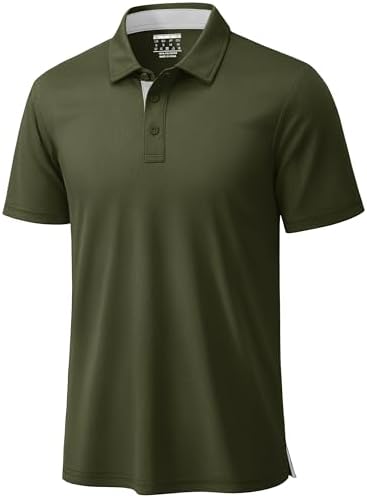 KORALHY Short Sleeve Sports Golf Shirts V Neck Golf Apparel