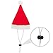 BINGPET Santa Dog Christmas Costume and Hat Set for Small Dogs