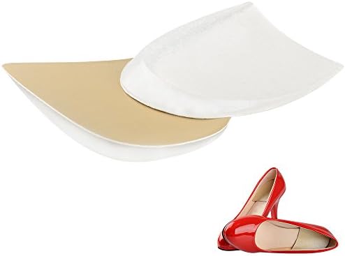SOUMIT High Heel Pads - Soft Silicone Gel Orthotic Insoles, Shoe Insert Foot Support Pads for Flat Foot O-legs Heel Pain Beige