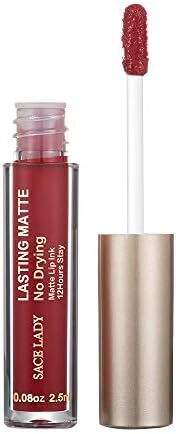 高級 Sace Lady ロング ラスティング マット リップ クリーム インク リキッド Cm 10 1 7 クリーミー ブラウン 2 5ml ハニー ステイン リップリスティック