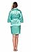 Turquaz Maid of Honor Women's Satin Kimono Rhinestone Robe for Bridesmaid and Bride Wedding Party
