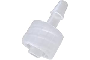 BleedZone - Male PP Polypropylene Hose Luer Lock Adapter, 1/8" Hose Barb, 10x Fittings for Lab Equipment