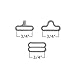 Adjustable Bow Tie Hardware Clips - 3/4