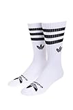 adidas Skateboarding Men's AS Crew 3 Pack White/Black Socks 10-13