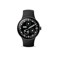 Google Pixel Watch 4 (45mm) - Android Smartwatch with Heart Rate and Sleep Tracking - 40-Hour Battery - Fitness Tracking - Google AI - Matte Black Aluminum Case - Obsidian Active Band - Wi-Fi