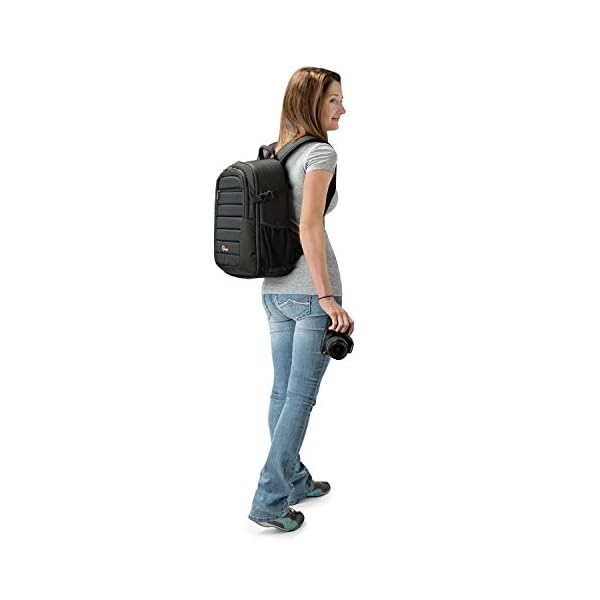 Lowepro Tahoe 150 Rucksack für Kamera mit anpassbarem Innenraum, passend für DSLR mit Objektiv, zusätzliches Objektiv, 10-Zoll-Tablet, Schwarz, LP36892-PWW – Bild 6
