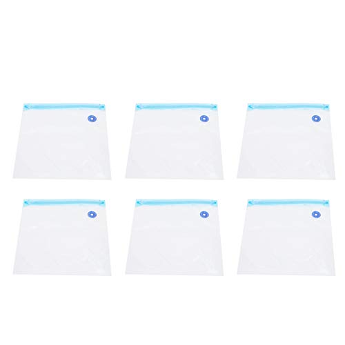 6-delige Vacuümzakken met Ritssluiting Opslag van Voedselverzegelaars Herbruikbare Verzegelde Zakken met Dubbellaagse… - Image 3