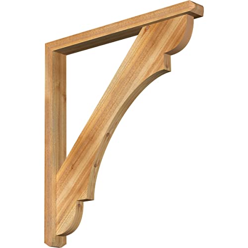 4"W x 36"D x 40"H Olympic Craftsman Rough Sawn Bracket w/Offset Brace, Western…