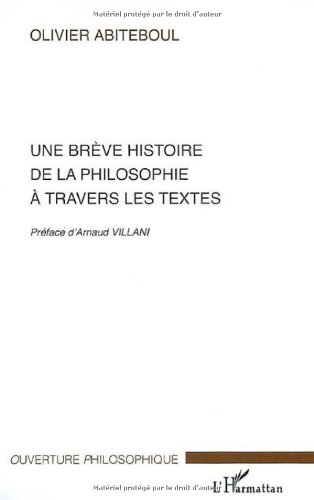 Une  brève histoire de la philosophie à travers les textes
