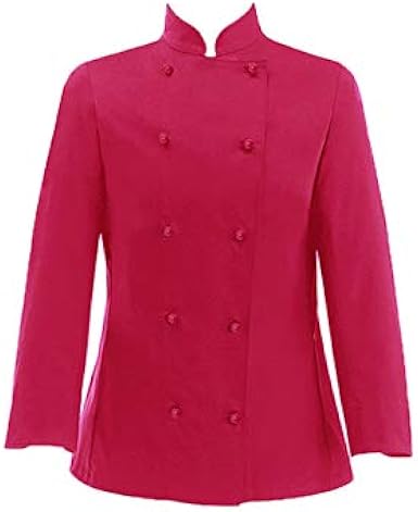 Giacca Cuoco Donna Made In Italy - Casacca Chef In Poliestere/Cotone Con Ricamo Gratuito Personalizzato - Foto 4